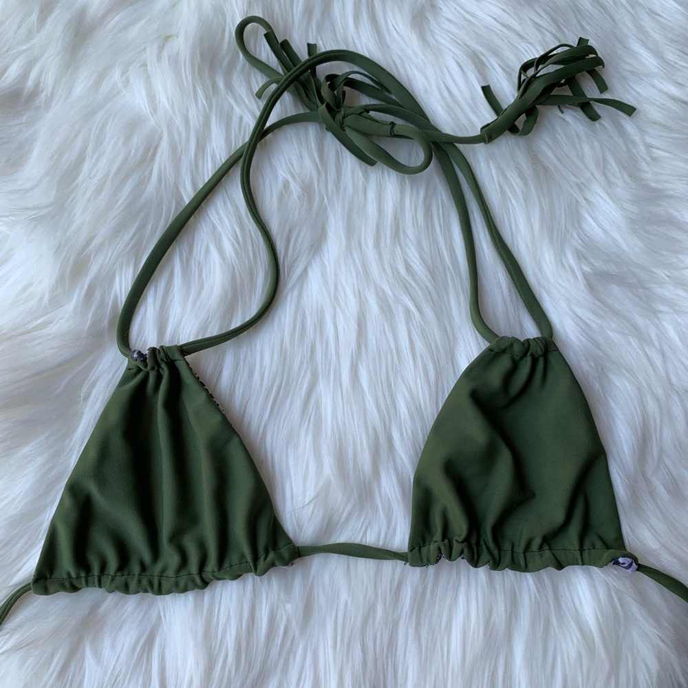 Acacia Swimwear Bikini Top 2015 Olive Green